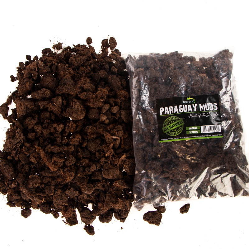 Terrario Paraguay Muds Pieces - clumped peat 5l